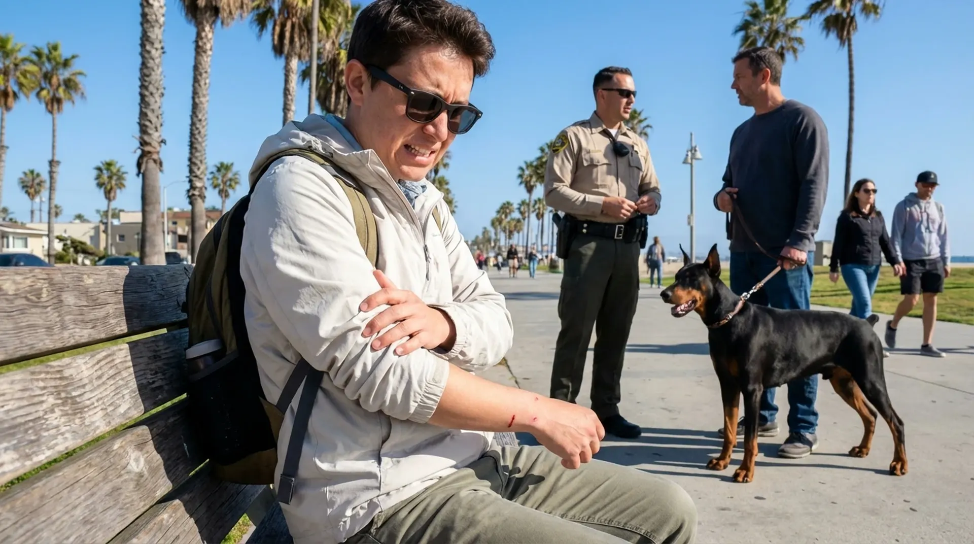 Cover photo for the article "What to Do If Bitten by a Dog on Vacation in California"