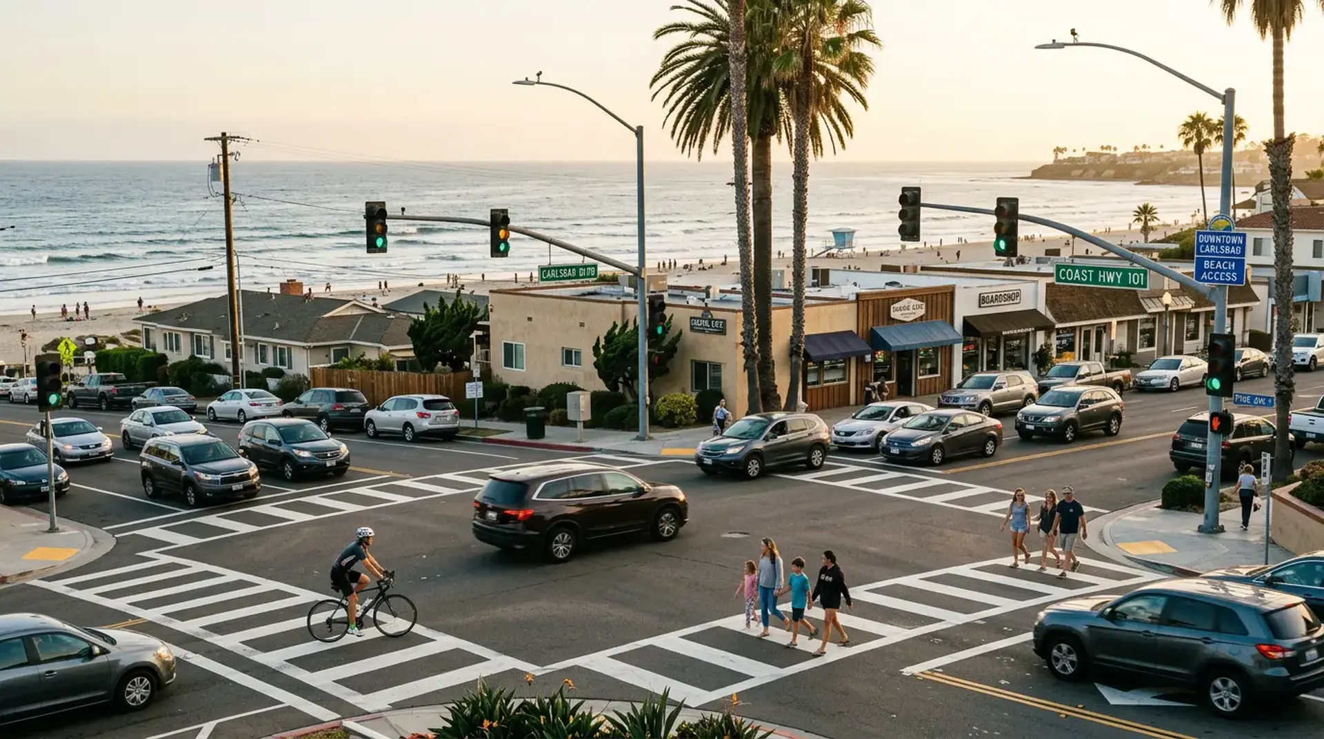Cover photo for the article "The Most Dangerous Beach Intersections in Carlsbad & Oceanside"