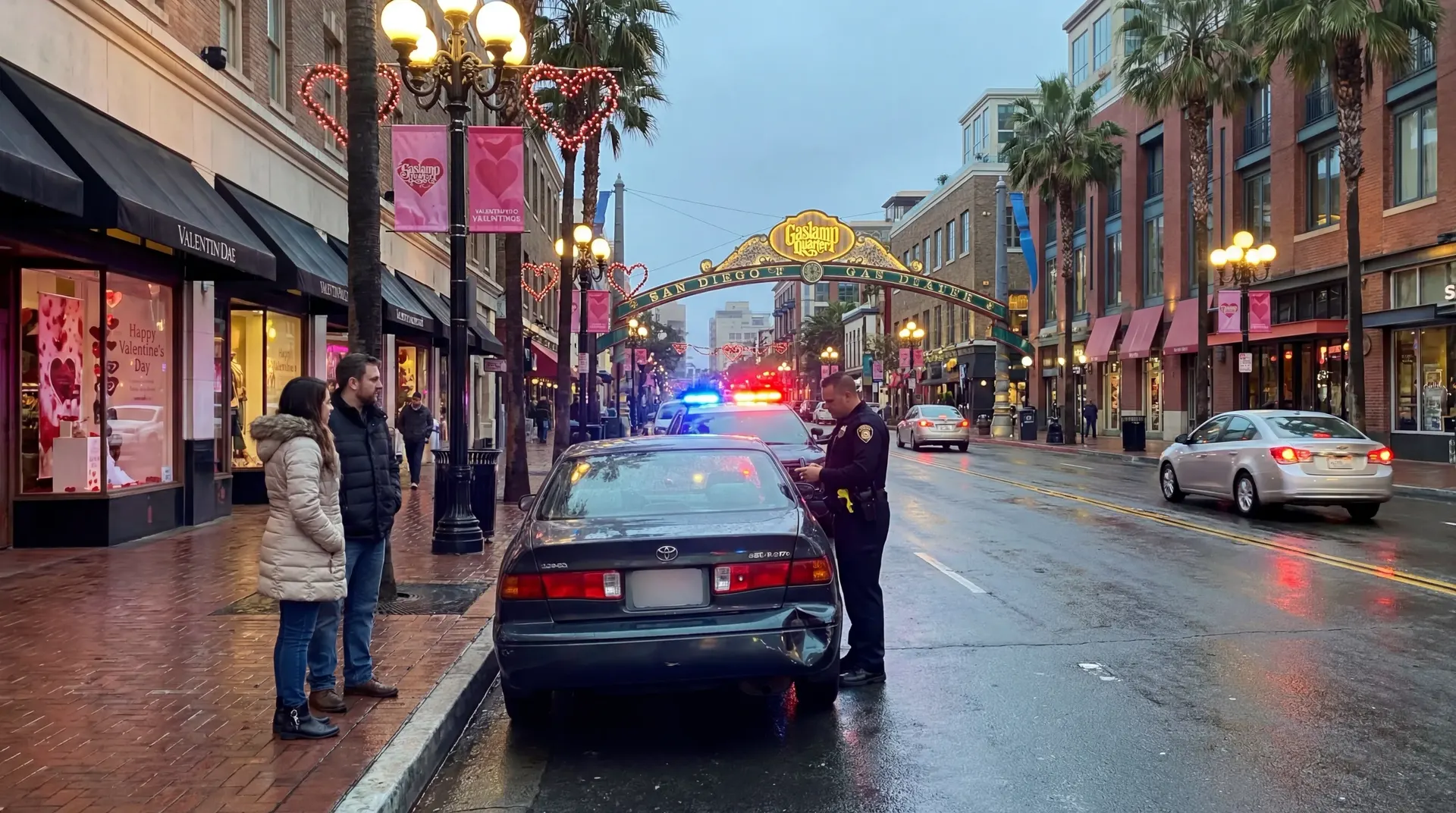 Cover photo for the article "Heartbreak on the Highway: Handling a Car Accident on Valentine’s Day in San Diego"