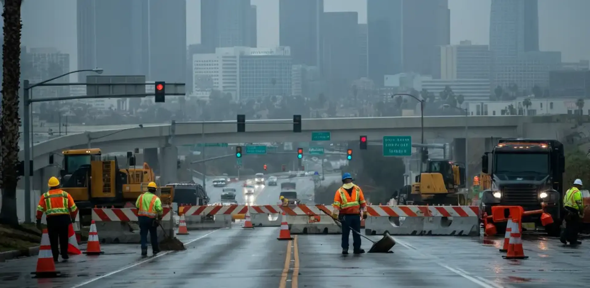 Cover photo for the article "Road Construction Accidents in Los Angeles: Navigating the Risks"